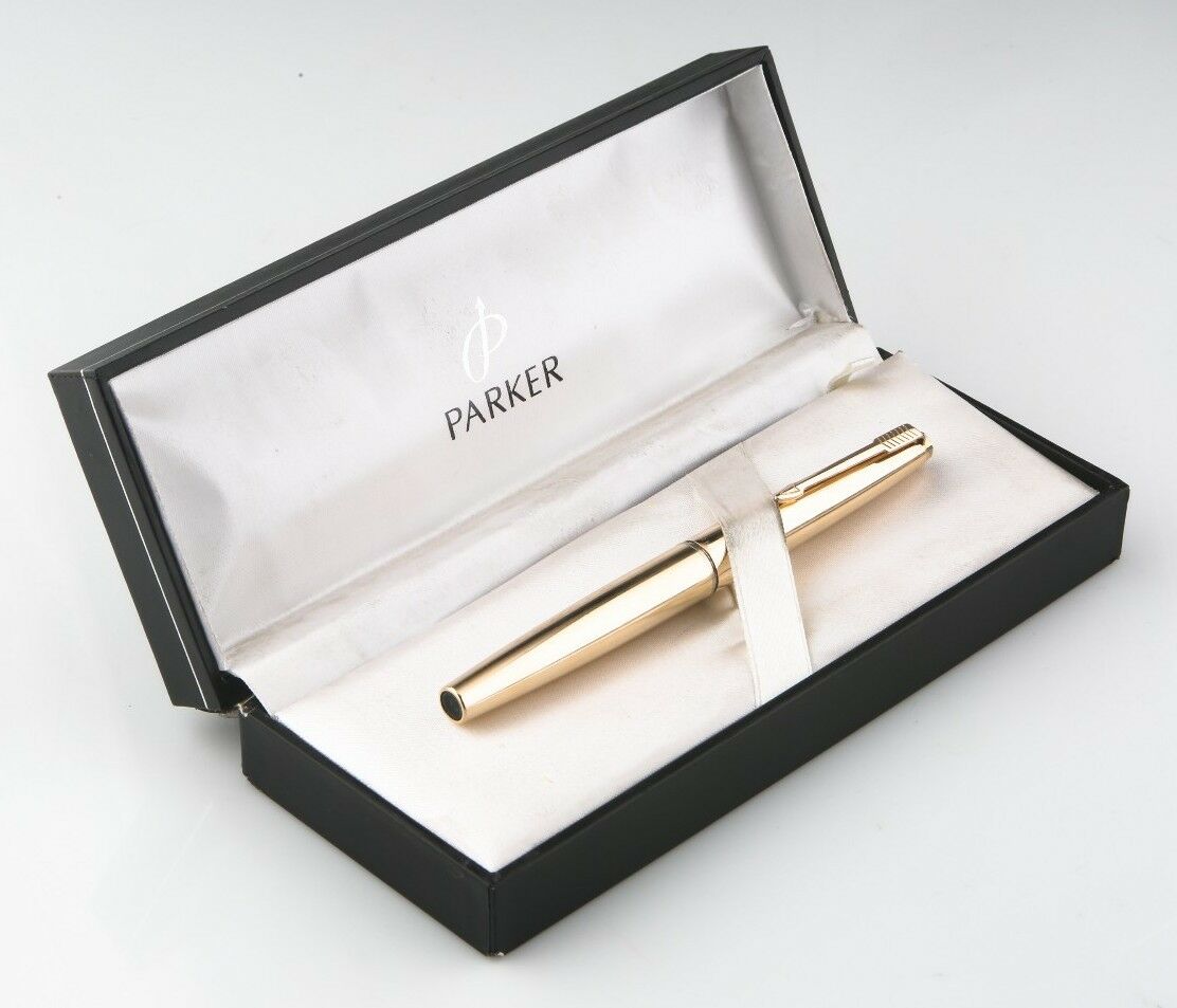 Parker Vintage 12k Gold Filled Fountain Pen w/ Arrow Motif Clip