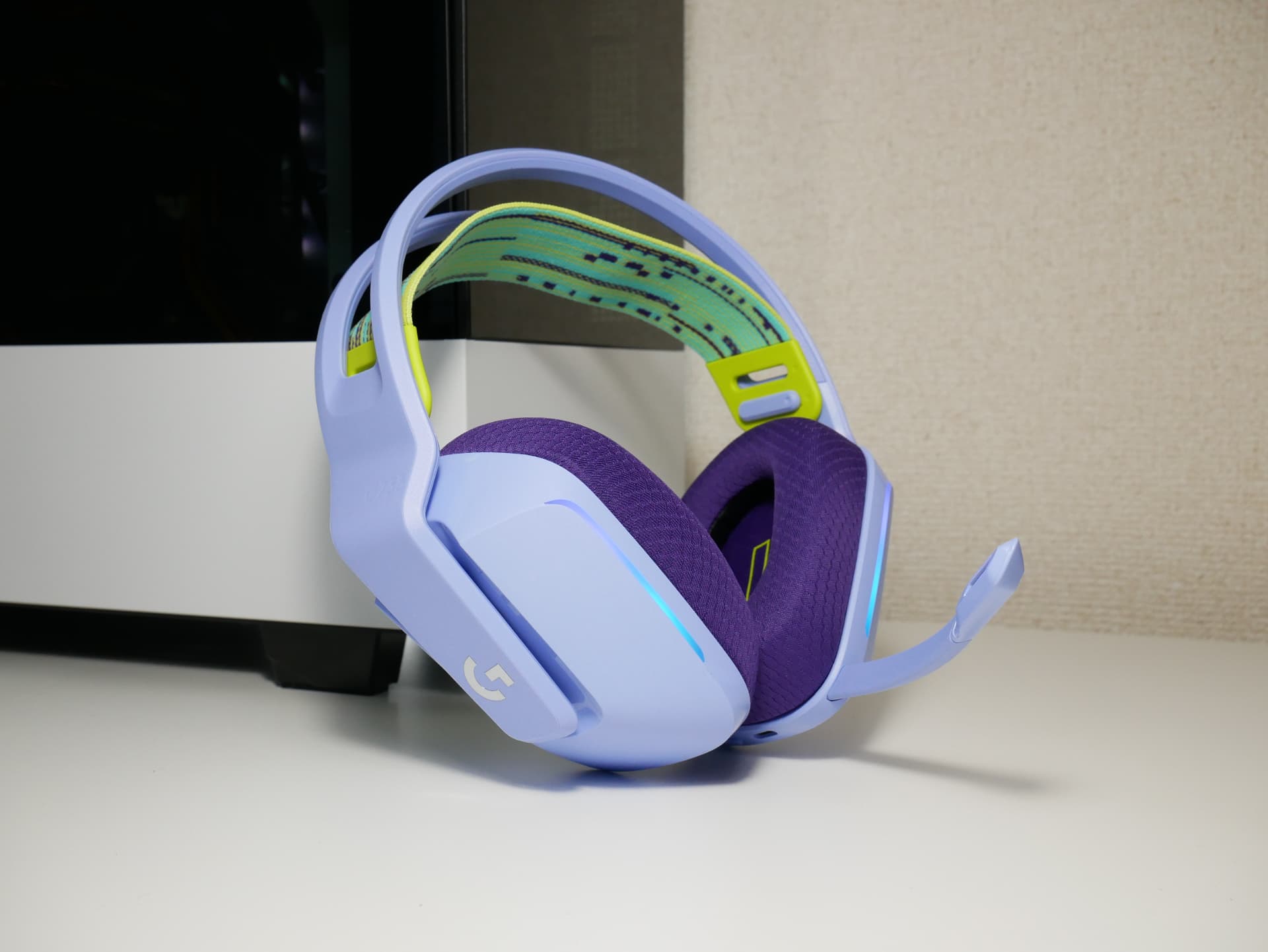 logicool G733 Logitech G733 ゲーミングヘッドセット ライラック