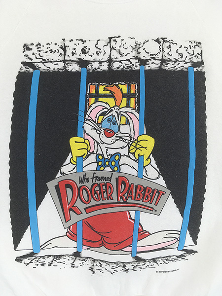 古着 80s Disney Who Framed Roger Rabbit ロジャーラビット