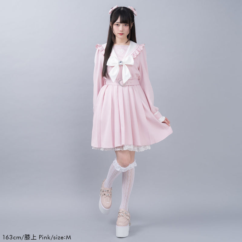 ハートレースリボンセーラーワンピース – レディースファッション通販