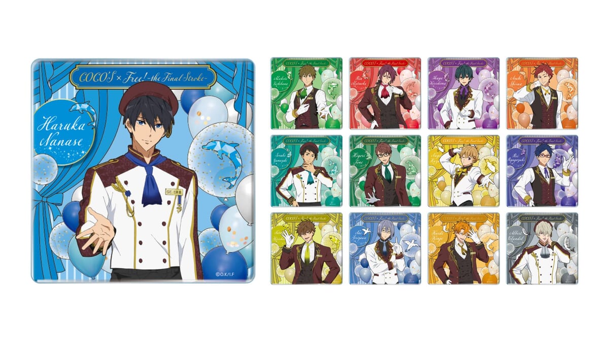 Free! 喫茶イワサメ カフェ コースター 遙 真琴 宗介 凛 渚 怜 パルコ