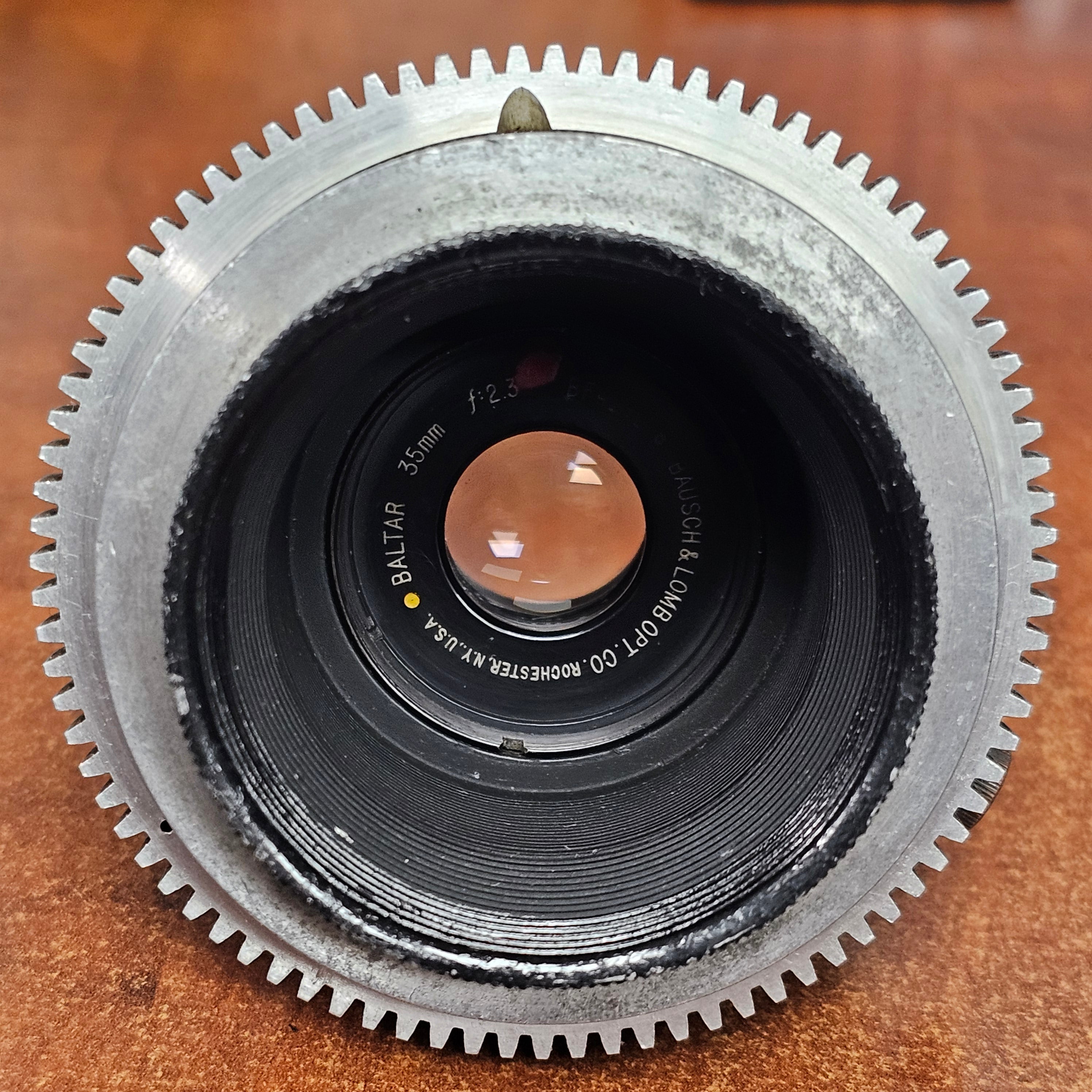 Bausch & Lomb Opt. Co. Baltar 35mm f2.3 Mitchell Mount Lens S