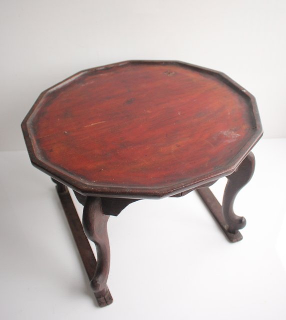 玲様 おまとめ 李朝家具 ソバン 2点 李朝 家具 小盤 ソバン 虎足盤 十