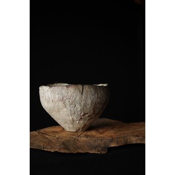 二代 加藤春鼎 志野大鉢 共箱 P256｜骨董店 のびる 古美術 骨董 和風