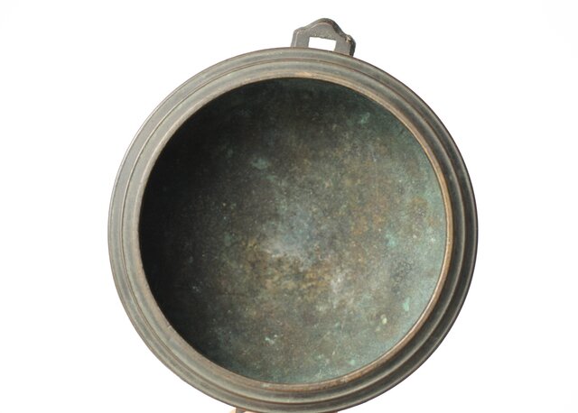 朝鮮美術 李王家美術工場造 蝙蝠手花彫金 神仙炉 宮廷料理器