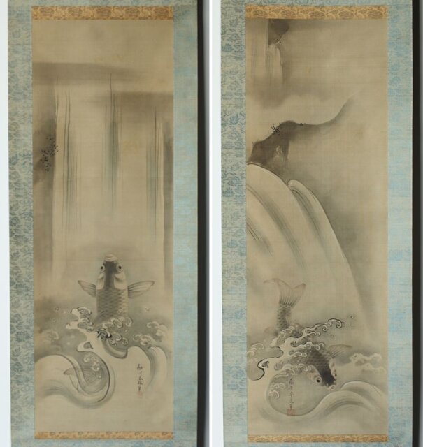 骨董 掛け軸 「鯉」江戸期頃 骨董 掛け軸 「鯉」江戸期頃 2025年最新