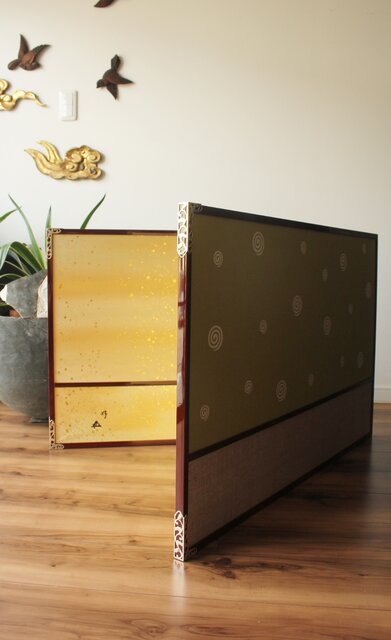 稲垣拾穂堂 金砂子風炉先 鵬雲斎好み書付 Z751｜骨董店 のびる 古美術