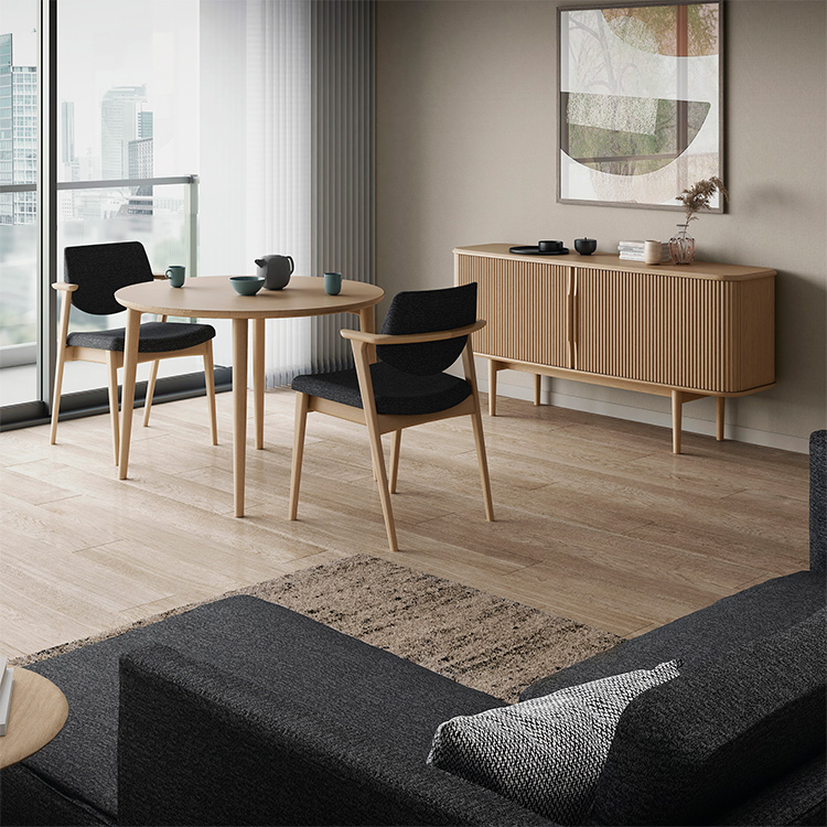 ロールドアキャビネット 幅120cm スモークドオークKR 通販 | 【公式