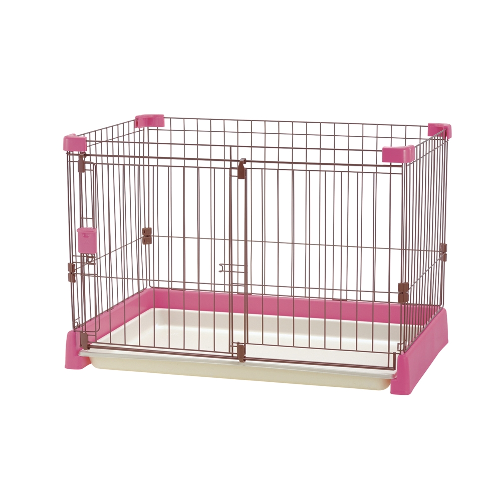 犬 猫 ペットゲージ ピンク