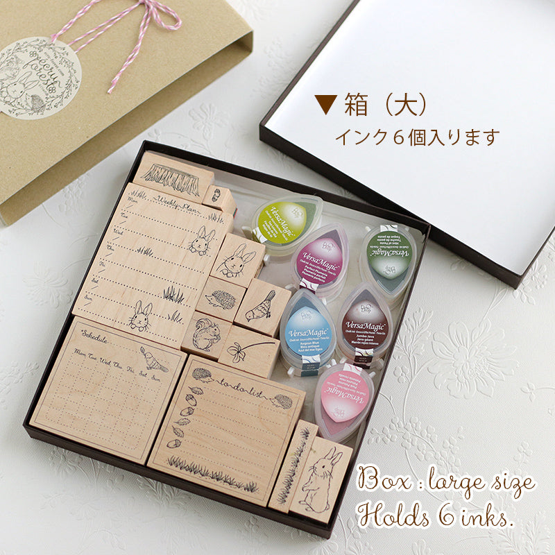 スタンプセット12点】えくりゅの森基本セット60通り以上の組み合わせ