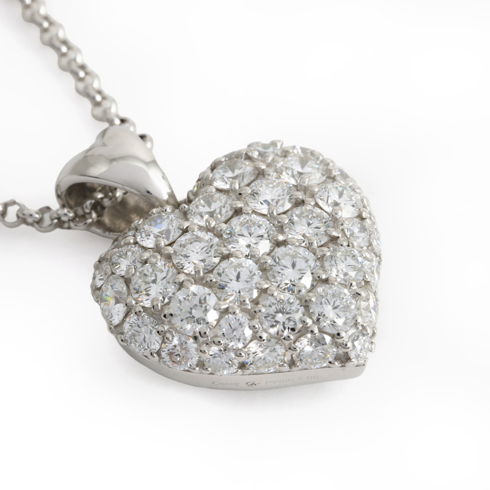 PT850 PT900 ダイヤモンド クール ネックレス ハート J269659 | ユキ