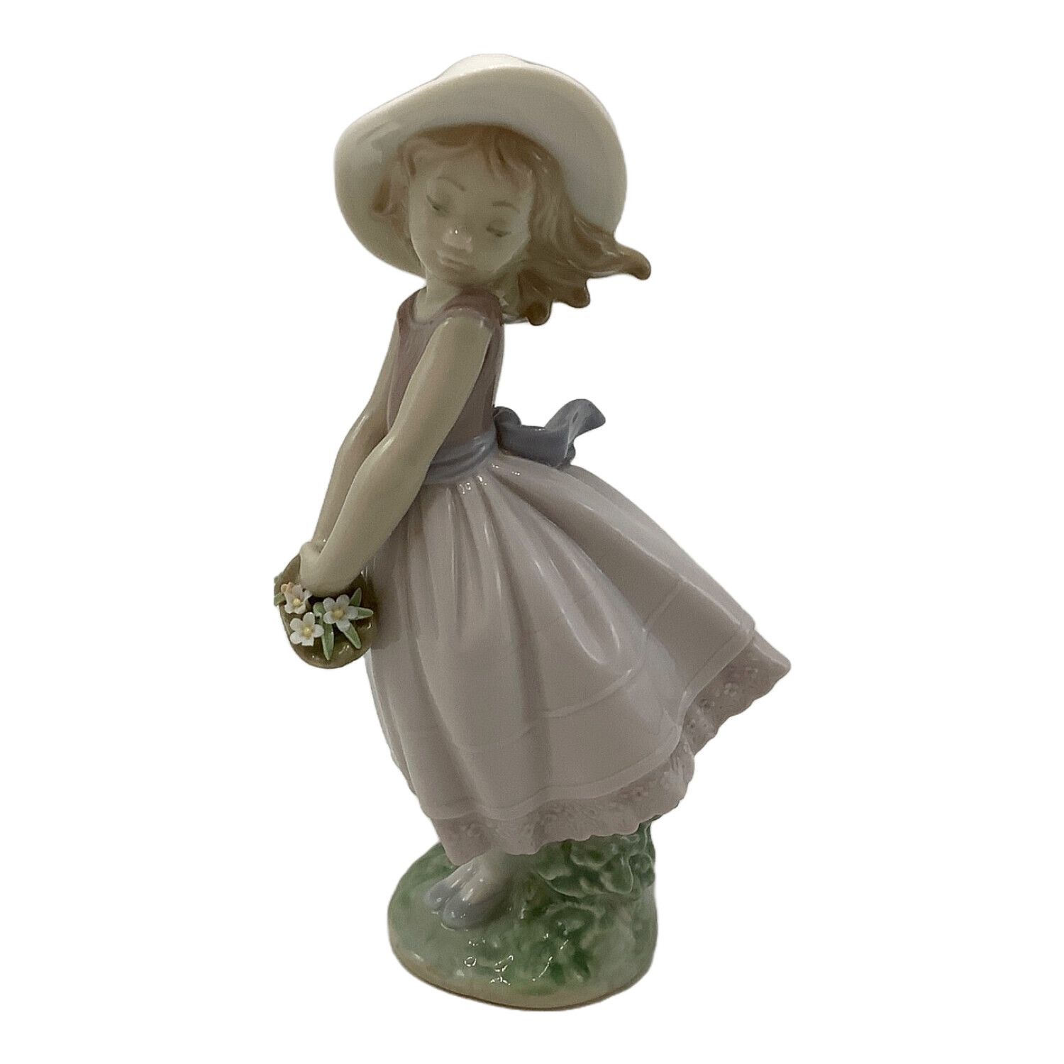 ☆LLADRO リヤドロ『春が来た』約17.5cm フィギュリン 陶磁器人形☆h59