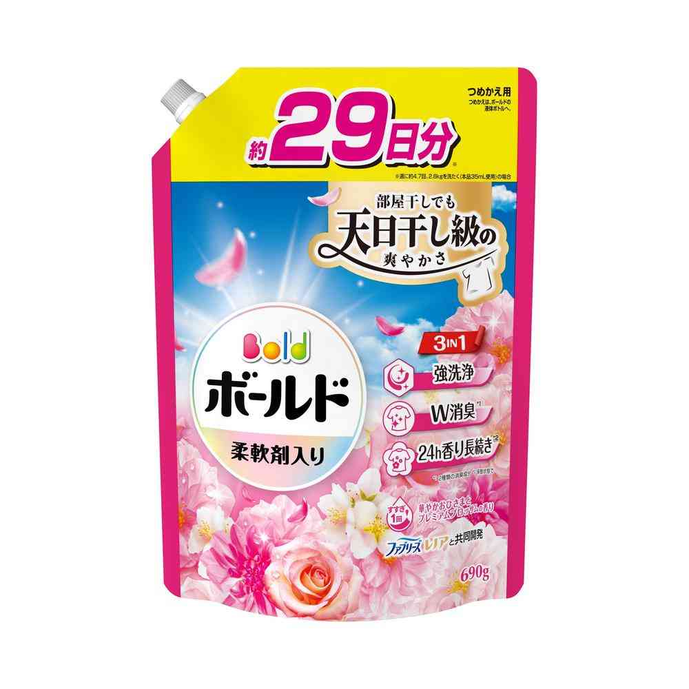 P&G ボールド ジェル プレミアムブロッサム つめかえ 超特大 690g [8個