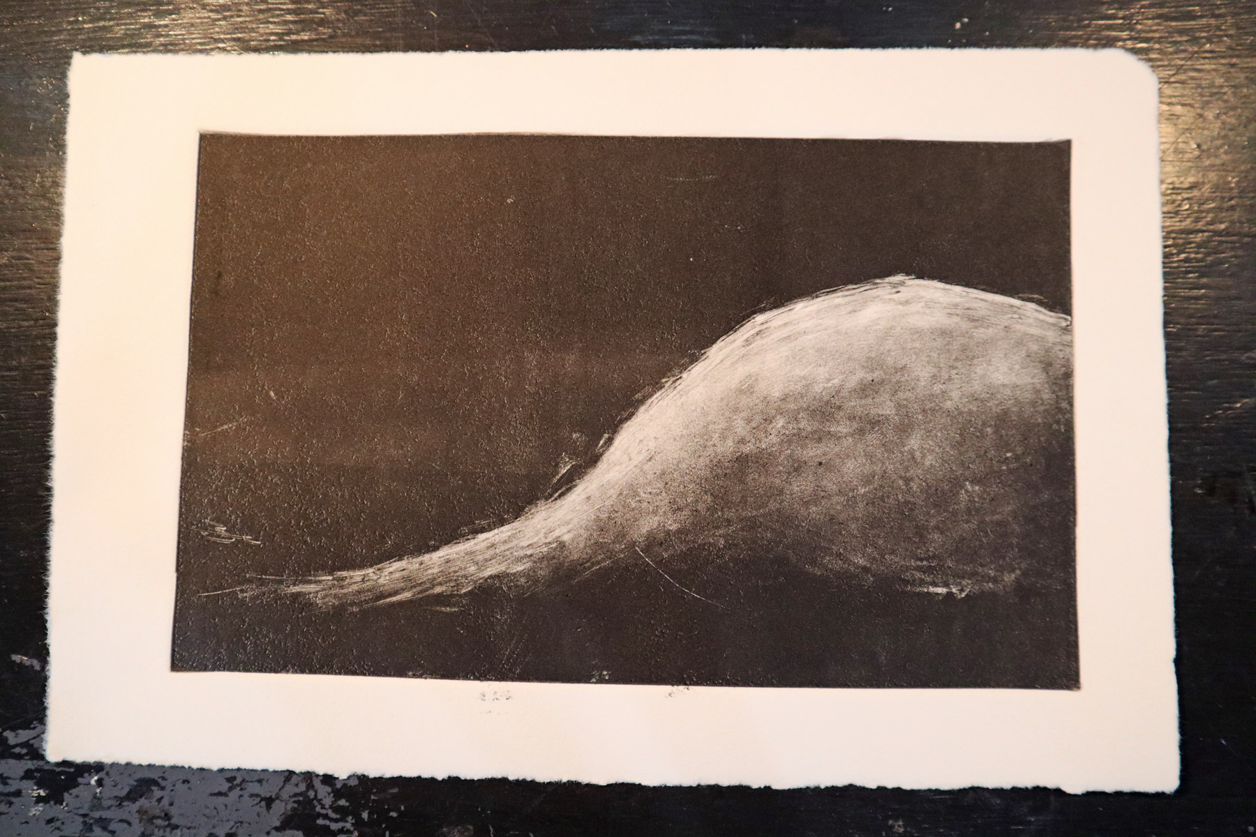 銅版画 作品】膨張 浮遊 青い花 混沌 | egasuki