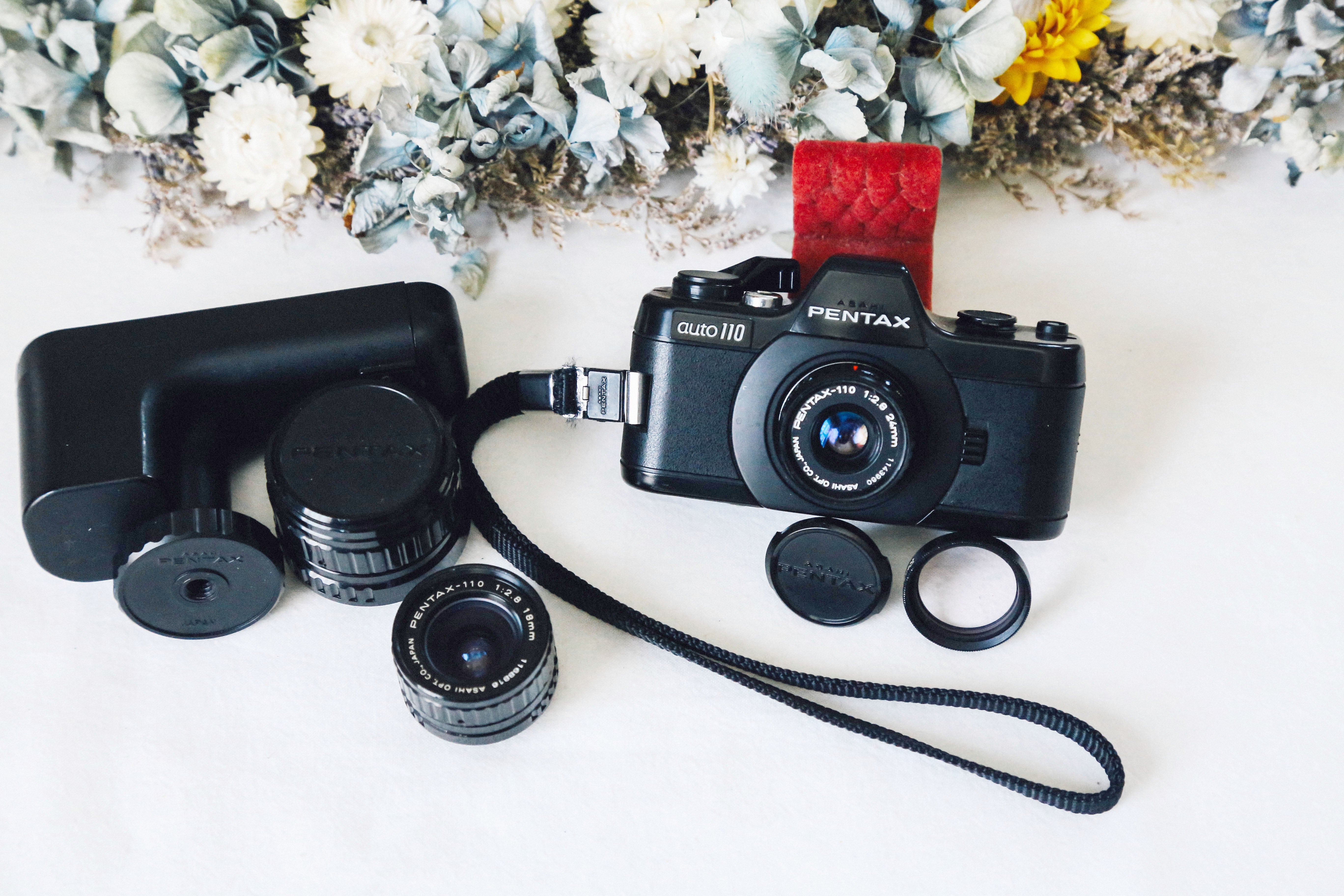 📸 PENTAX Auto110 レンズ3本付きセット❗️ 110フィルム対応・超小型