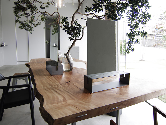 理美容室 両面ミラー 両面セット面