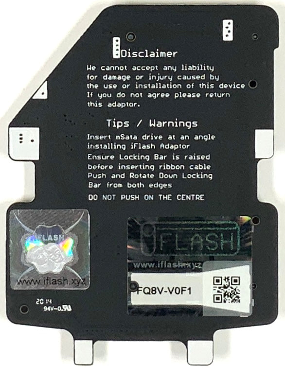 Tarkan iFlash Sata mSATA SSD to ZIF 40-Pin Adapter for Apple iPod