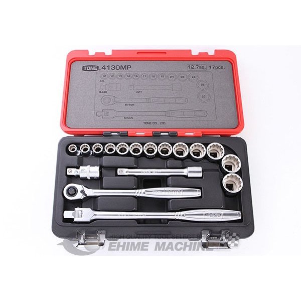 TONE ソケットレンチセット 差込角12.7mm (4130MP)(4953488262131) トネ