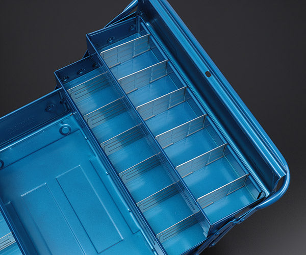 TRUSCO トラスコ 3段式工具箱 412x220x343 ブルー GT-410-B