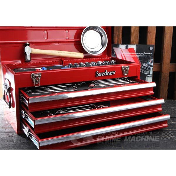 SEEDNEW シーズニュー 12.7sq. ツールセット 46点（レッド） S-46413