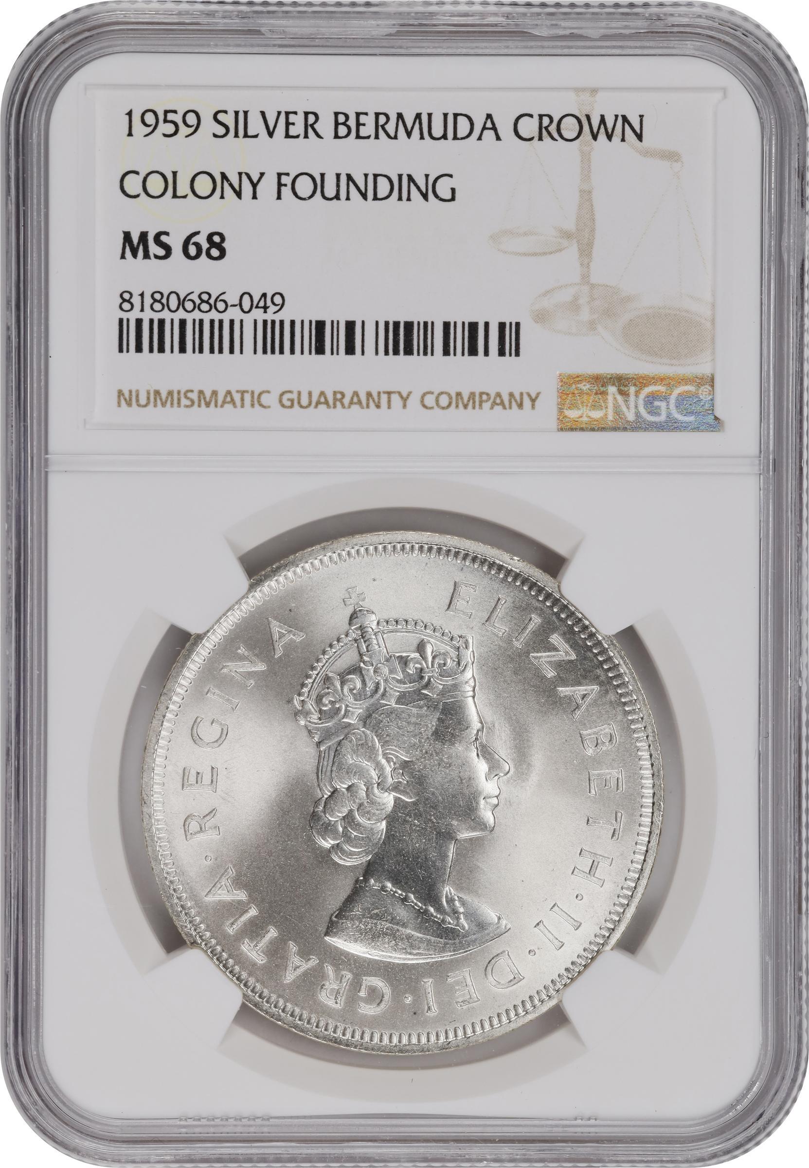 1 Crown - Elizabeth II (350th Anniversary - Colony Founding