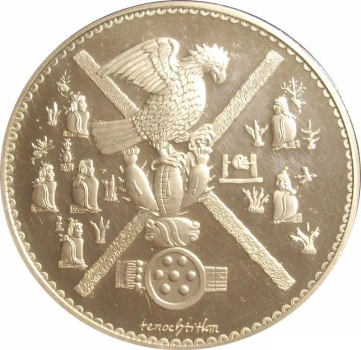 メキシコ 500anos 銀メダル 2オンス メキシコ 500anos 銀メダル 2