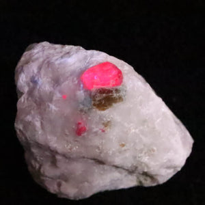 ルビー原石 パキスタン産 母岩付き 蛍光 73.2g (ID:59402) | 榎本通商