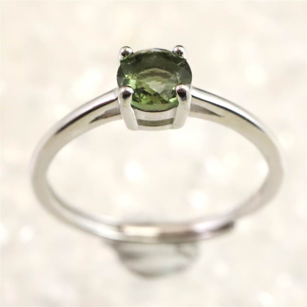 ☆モルダバイト パラサイト隕石 星☆指輪 リング パワーストーン