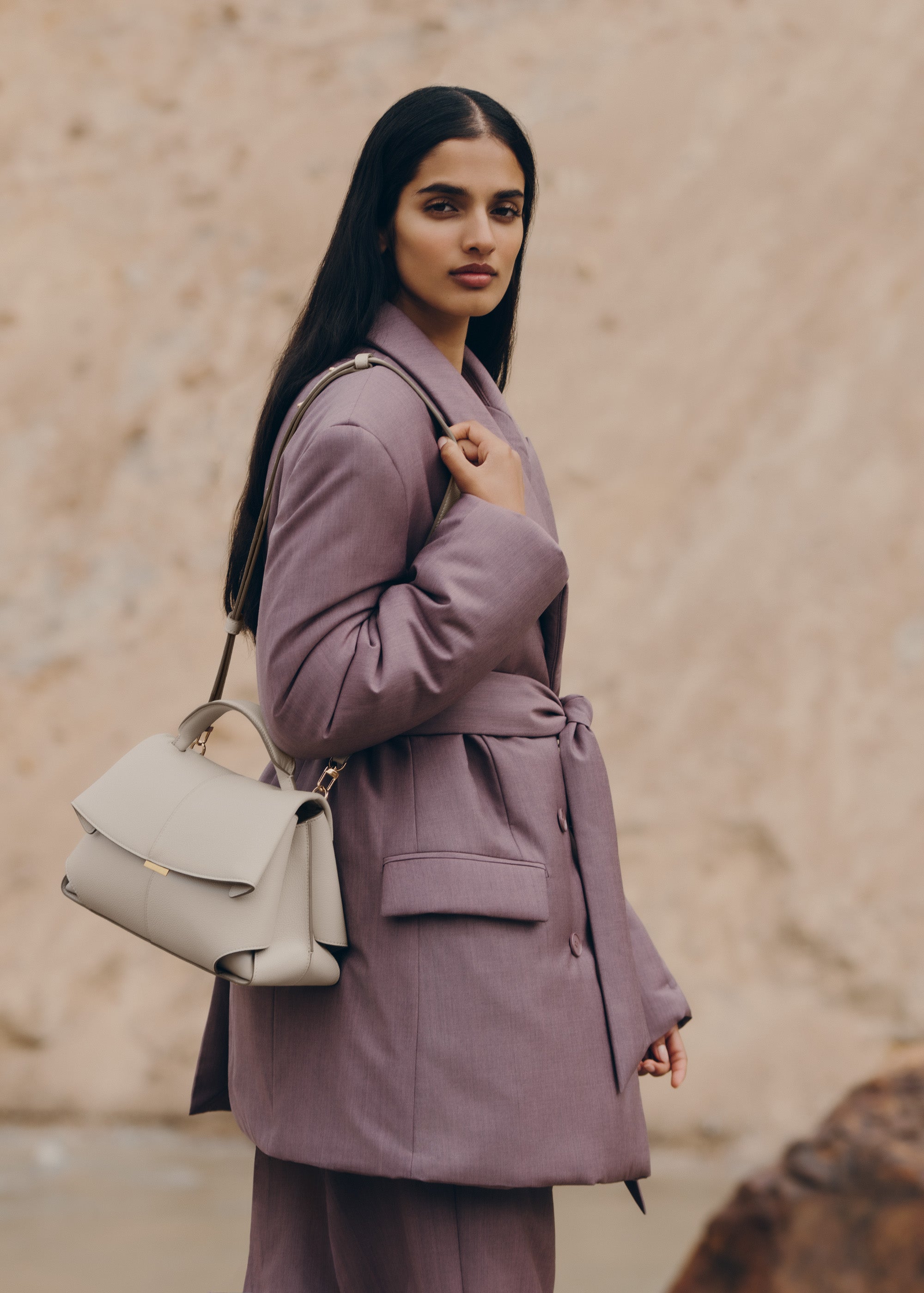 Polène | Bag - Mokki - Textured Chalk