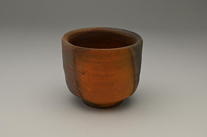 金重潤平 備前酒呑 共箱 共布 栞付き 金重潤平 備前酒呑 共箱 共布 栞付き