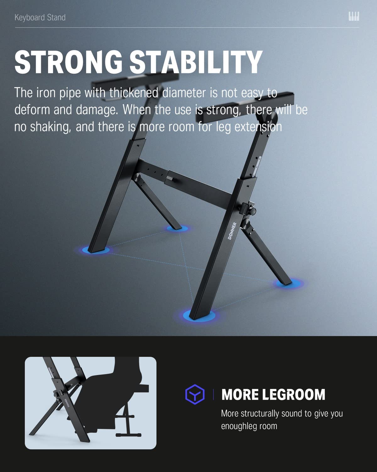 Donner DKS-100 Z-Style Foldable Keyboard Stand