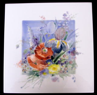 マイセン プラーク 黄色と紫色の蘭 マイセン プラーク 黄色と紫色の蘭