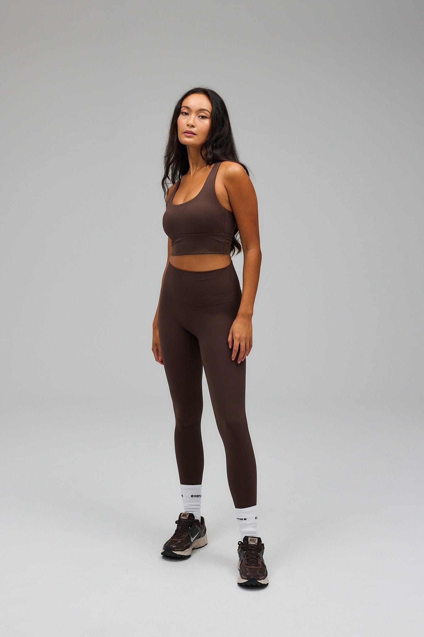 Neaty Racer Tank Top - Pecan Brown | Exercere
