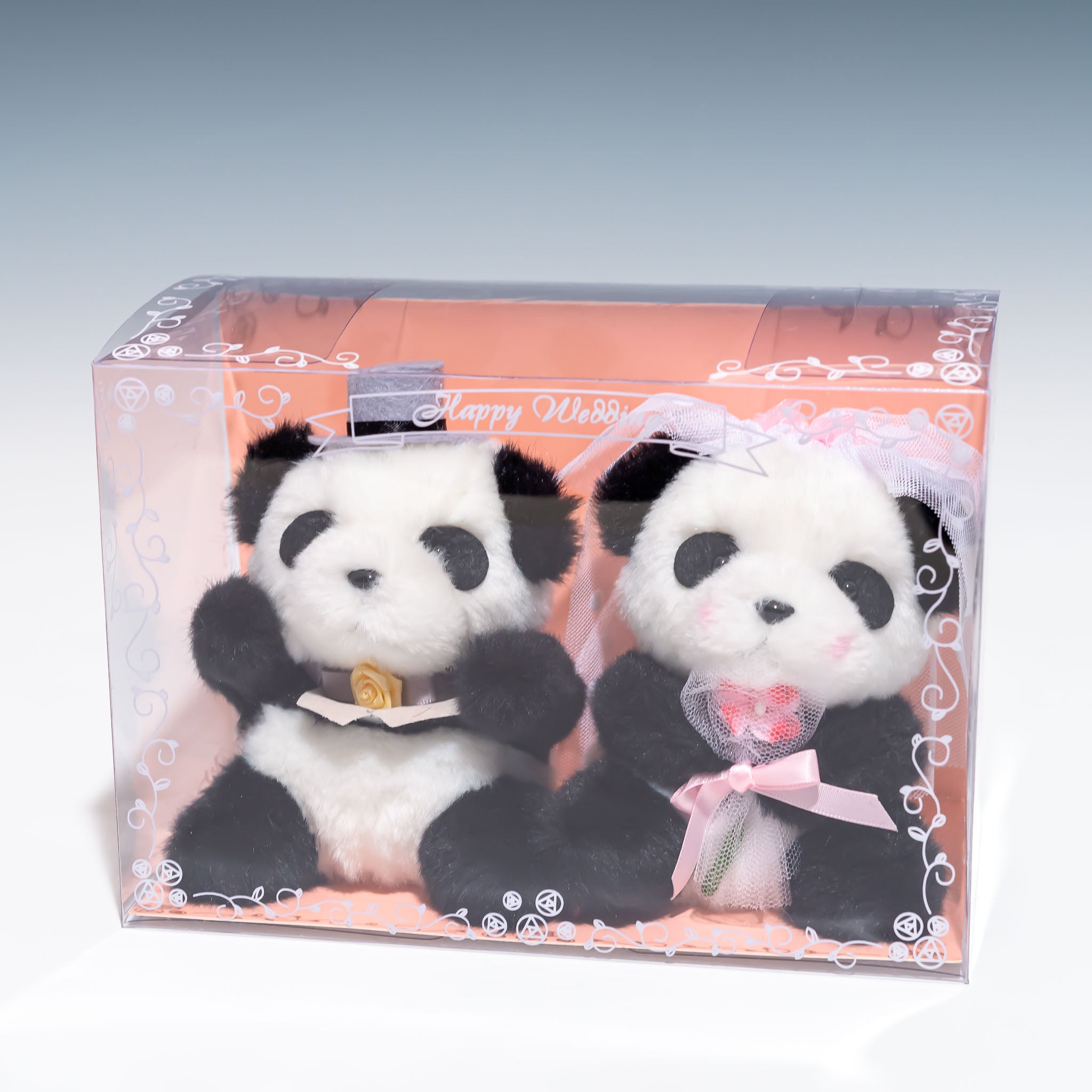 たけのこ TAKENOKO ぬいぐるみ ウェディングペア パンダ 23501