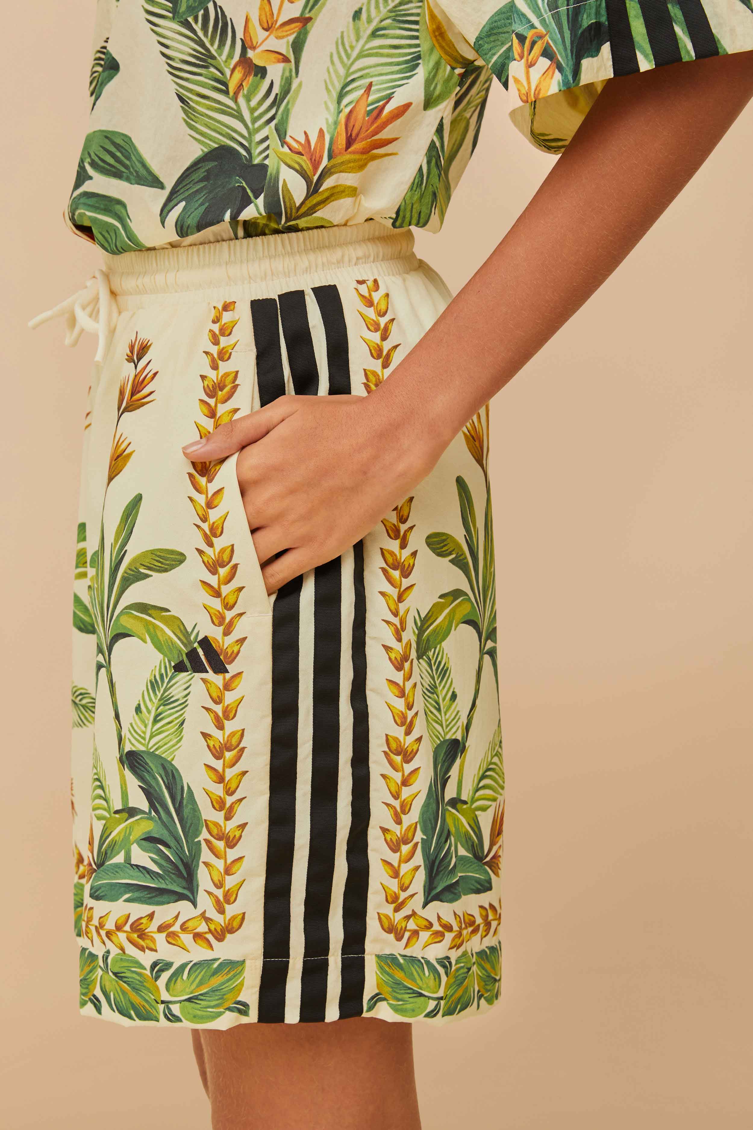 Adidas Tropical Breeze Cream White Short – FARM Rio