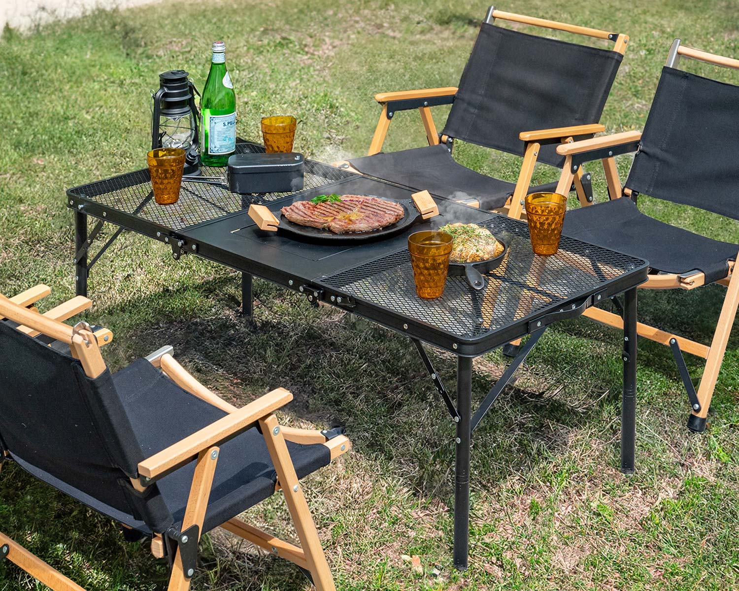 Flash Flash Furniture Silas 折り畳みゲームテーブル グリーン表面