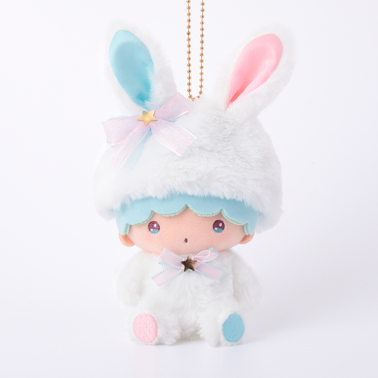 リトルツインスターズ 白うさぎ むにゅぐるみマスコット｜むにゅぐるみ