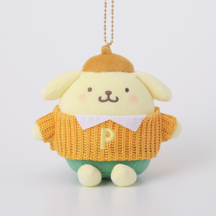 ポムポムプリン ぬいぐるみセット ビニールポーチ付き ポムポムプリン