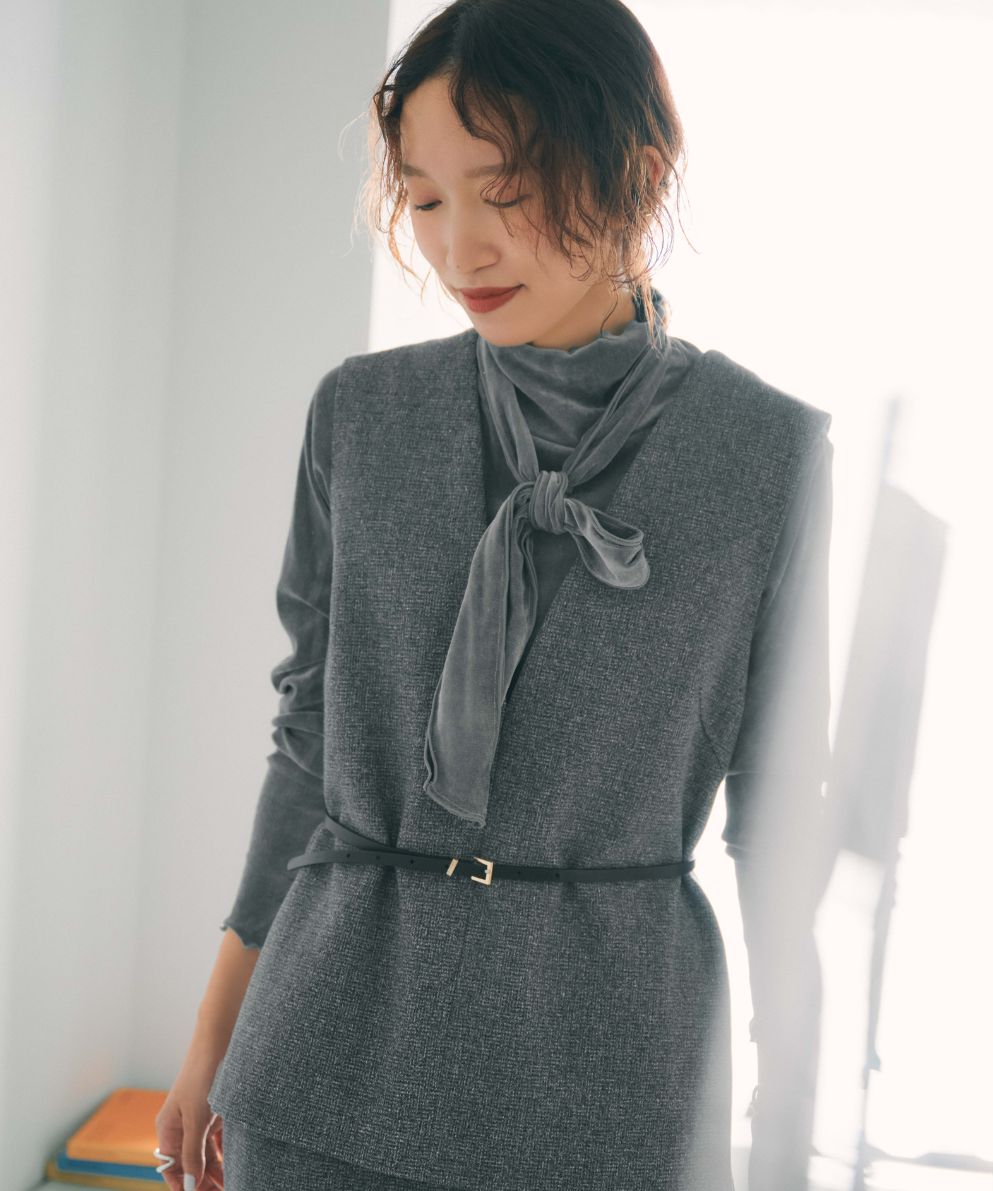 シアーフロッキーボウタイカットソープルオーバー｜Stola.（ストラ