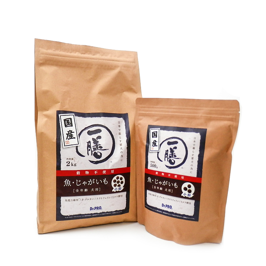 Dr.PRO一膳 鶏 豚 魚ドライフード3種セット 小粒 500g×6