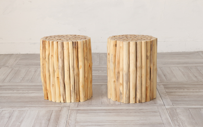 nuko【訳あり】チーク無垢材スツールW50×D30×H42cm nuko【訳あり】チーク