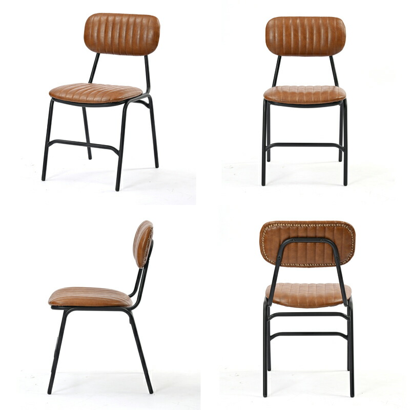 RLC320BK/RLC320CL/RLC320DB ダイニングチェア 3色から選べるレザー