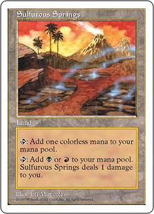 Foil】《硫黄泉/Sulfurous Springs》[7ED] 土地R | 日本最大級 MTG通販
