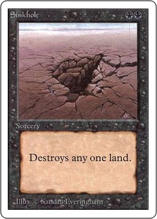MTGマジックザギャザリング陥没孔Sinkhole 陥没孔 Sinkhole 陥没孔