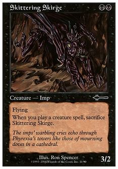 走り回るスカージ/Skittering Skirge》[USG] 黒C | 日本最大級 MTG通販