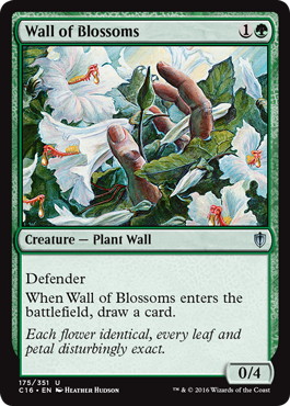 花の壁 Wall of Blossoms FNM プロモ Foil Wall of Blossoms FNM