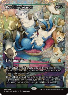 Foil】(428)□ショーケース□《倍増の季節/Doubling Season》[FDN-BF