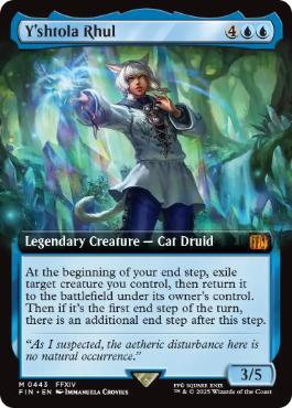 Foil】(443)□拡張アート□《ヤ・シュトラ・ルル/Y'shtola Rhul》[FIN