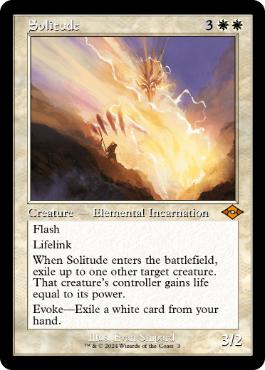 孤独 mtg 4枚 003)□旧枠□《孤独/Solitude》[H2R] 白R