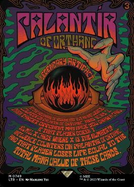 Foil】(749)□ボーダーレス□《オルサンクのパランティール/Palantír